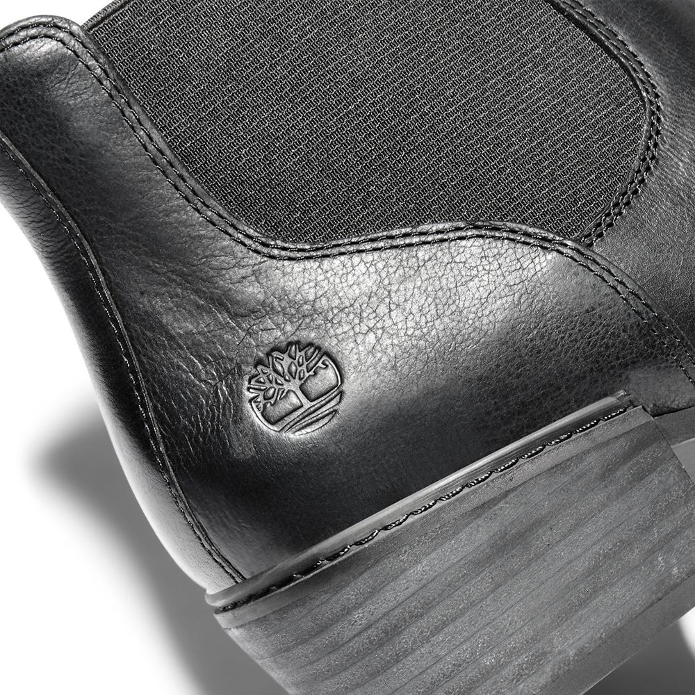 Botas Chelsea Feminino - Timberland Sutherlin Bay Baixo - BKUCW9546 - Pretas